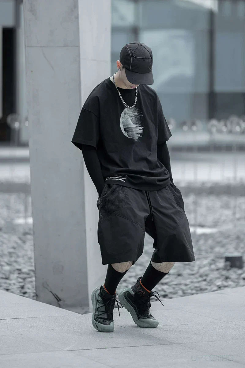Shorts Chic Été -  techwear - Shorts Techwear Chic pour un Style Urbain en Été