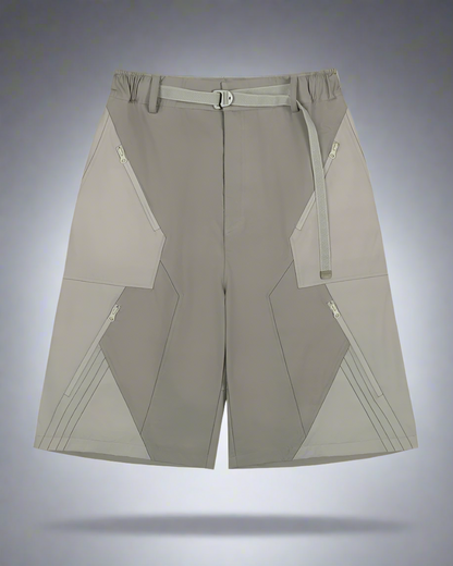 Shorts Cyberpunk Visionnaires -  urban - Shorts Cyberpunk Stylés avec Poches Pratiques