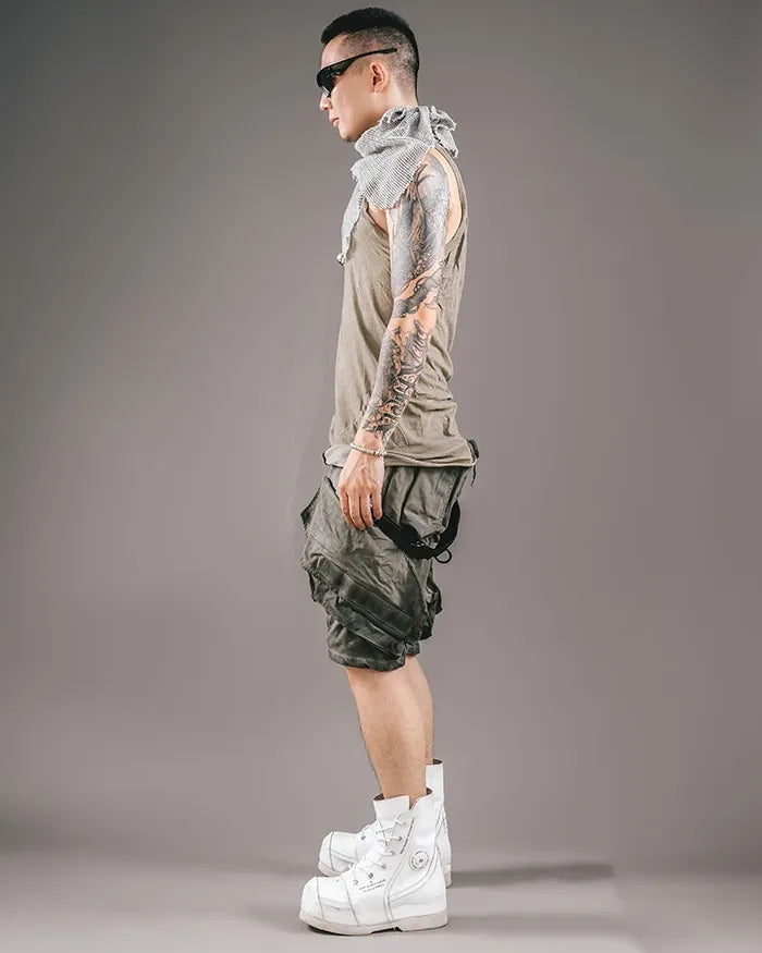 Shorts de style cyberpunk futuriste - shorts - Shorts cyberpunk futuristes pour un style urbain unique