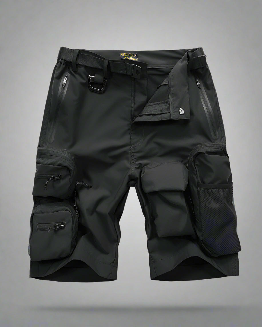 Shorts à Dos de Transport Polyvalents - shorts cargo techwear - Shorts Cargo Techwear : Style Urbain et Fonctionnalité