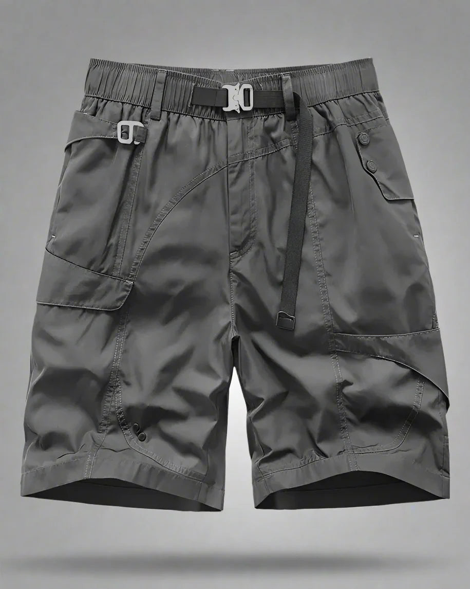 Shorts d'été gris élégants - shorts - Shorts d'été gris ajustables pour un confort quotidien