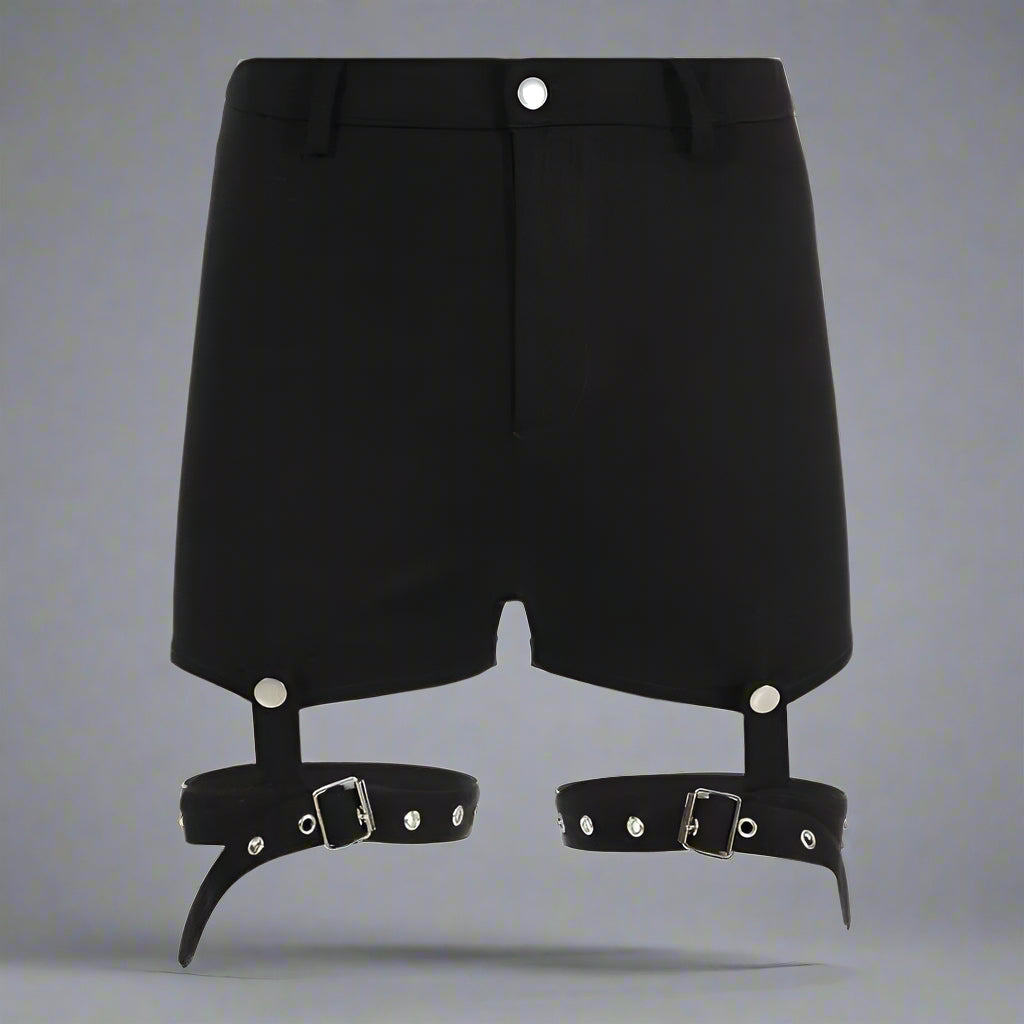 Shorts Détails Anneaux Audacieux - esthétique moderne - Shorts Cargo Femme avec Détails Audacieux et Confortables