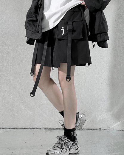 Shorts Jupe Cargo Tout-en-Un -  mode - Shorts Jupe Cargo Unisexe Polyvalents et Fonctionnels