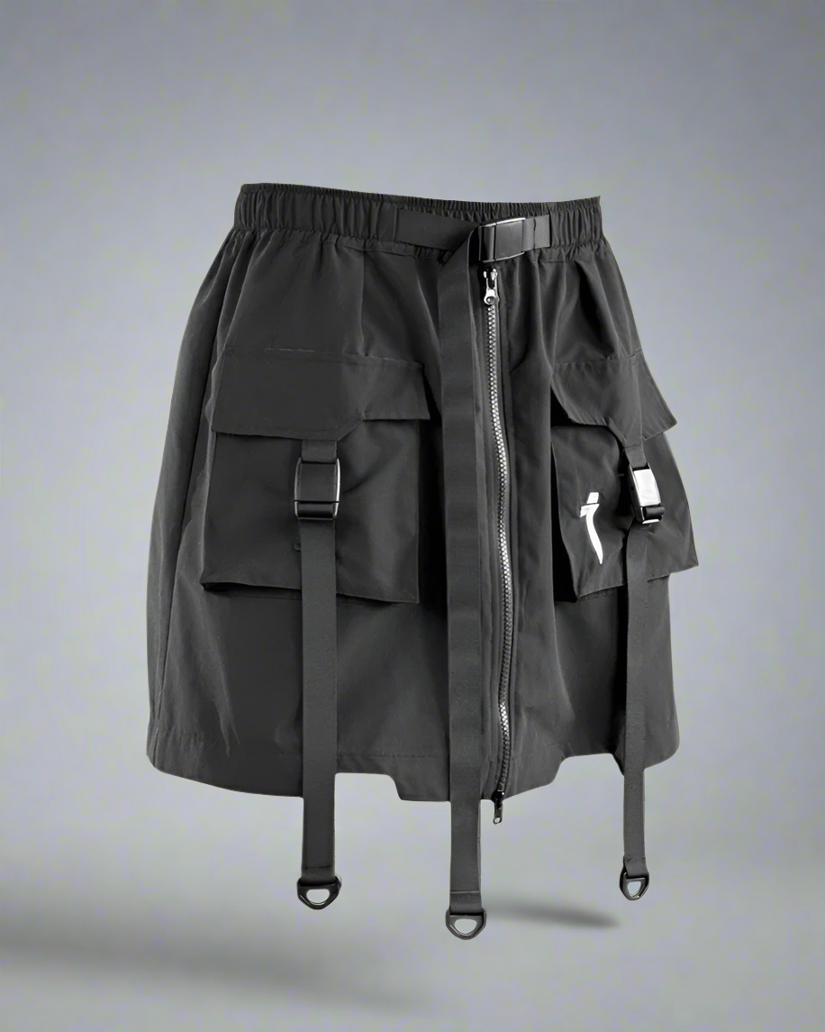 Shorts Jupe Cargo Tout-en-Un - shorts - Shorts Jupe Cargo Unisexe Polyvalents et Fonctionnels