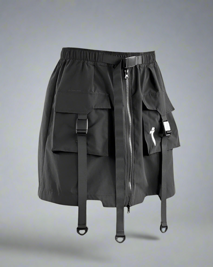 Shorts Jupe Cargo Tout-en-Un - shorts - Shorts Jupe Cargo Unisexe Polyvalents et Fonctionnels