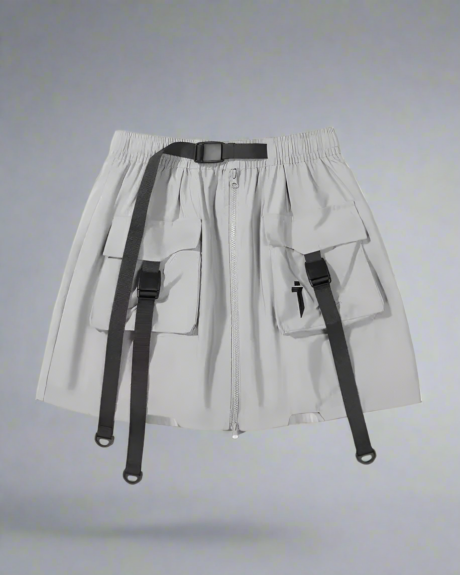 Shorts Jupe Cargo Tout-en-Un -  vêtements fonctionnels - Shorts Jupe Cargo Unisexe Polyvalents et Fonctionnels