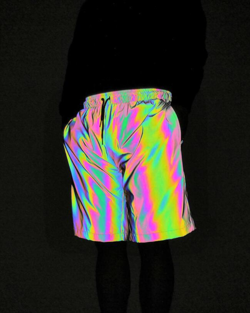 Shorts Rave Luminescents -  design inspiré cyberpunk - Shorts Rave Luminescents pour Festivals Énergiques
