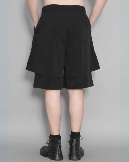 Shorts Tech Stylés d'Été -  mode urbaine - Shorts d'Été à Double Couche pour Hommes
