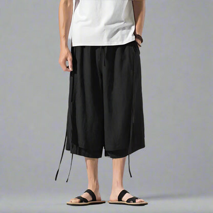 Shorts Urbains Superposés et Stylés -  confort - Shorts Urbains Superposés pour un Style Décontracté