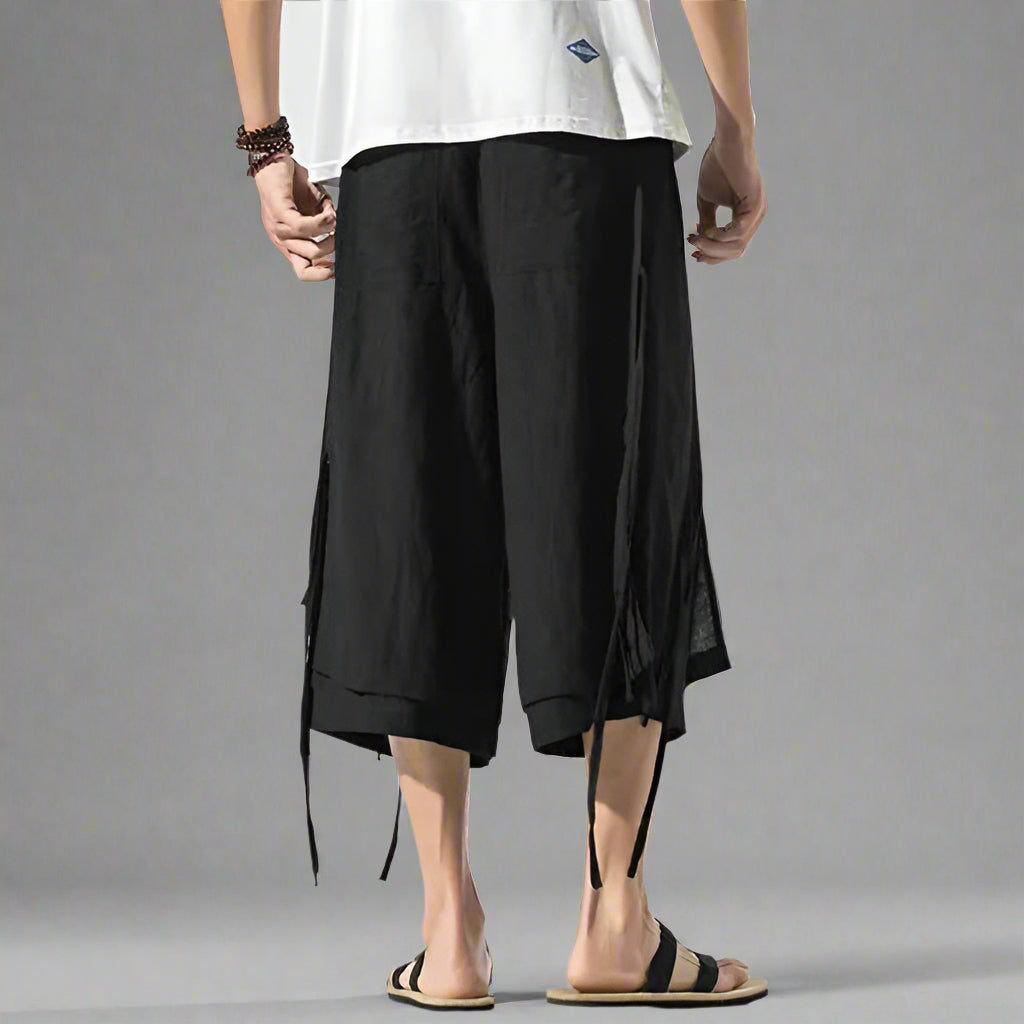 Shorts Urbains Superposés et Stylés -  taille élastique - Shorts Urbains Superposés pour un Style Décontracté