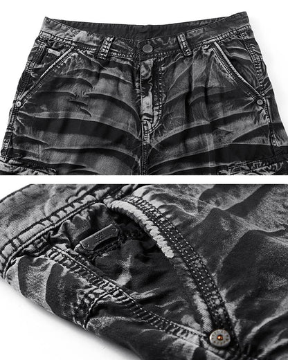 Shorts utilitaires camouflés adaptatifs -  shorts de randonnée - Shorts utilitaires camouflés pour aventuriers en plein air
