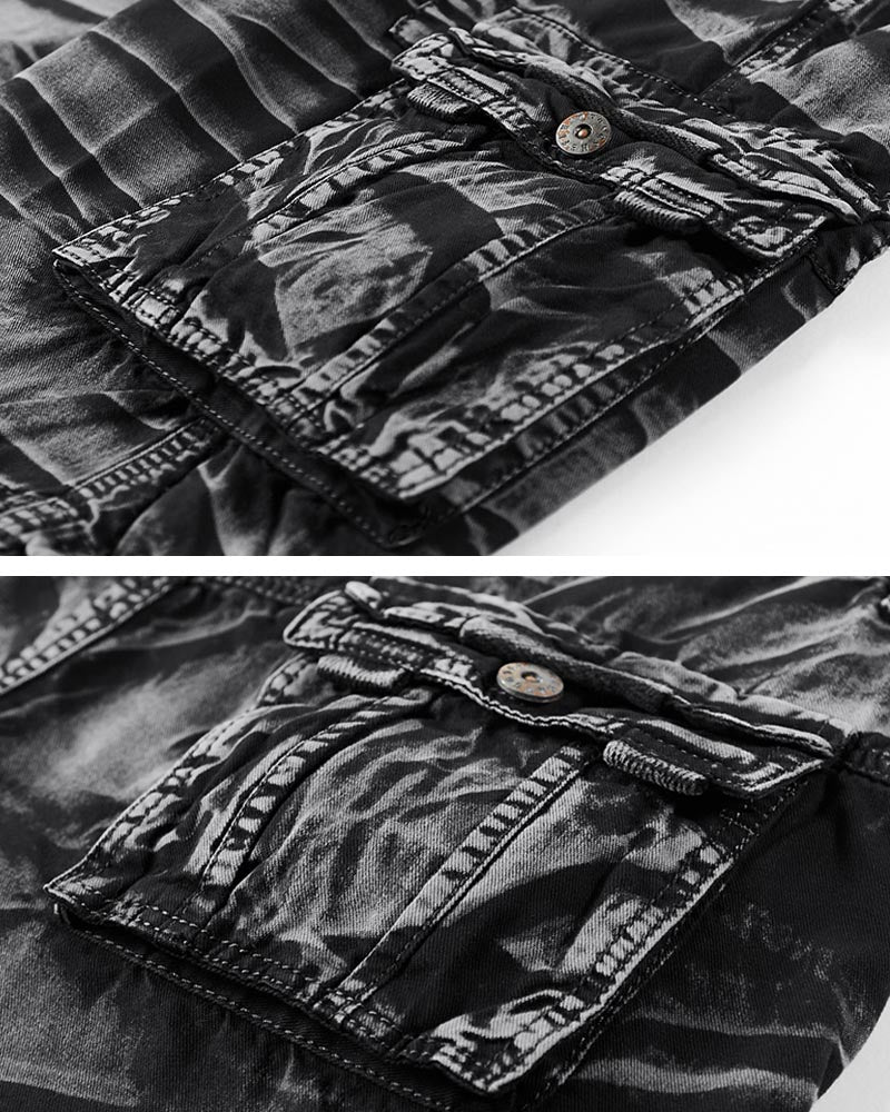 Shorts utilitaires camouflés adaptatifs -  vêtements de randonnée - Shorts utilitaires camouflés pour aventuriers en plein air