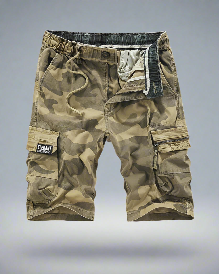 Shorts utilitaires cargo discrets -  camouflage - Shorts cargo camouflage pour les aventuriers