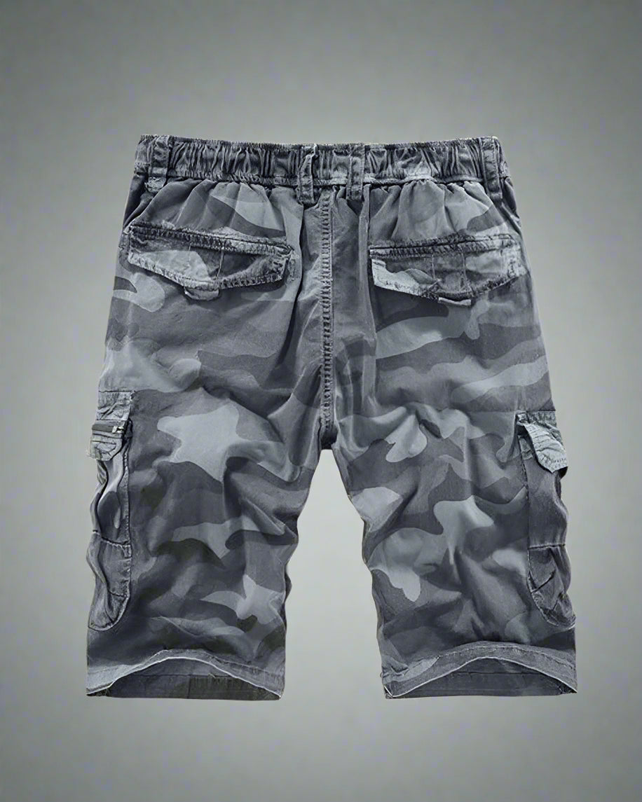 Shorts utilitaires cargo discrets -  découverte - Shorts cargo camouflage pour les aventuriers