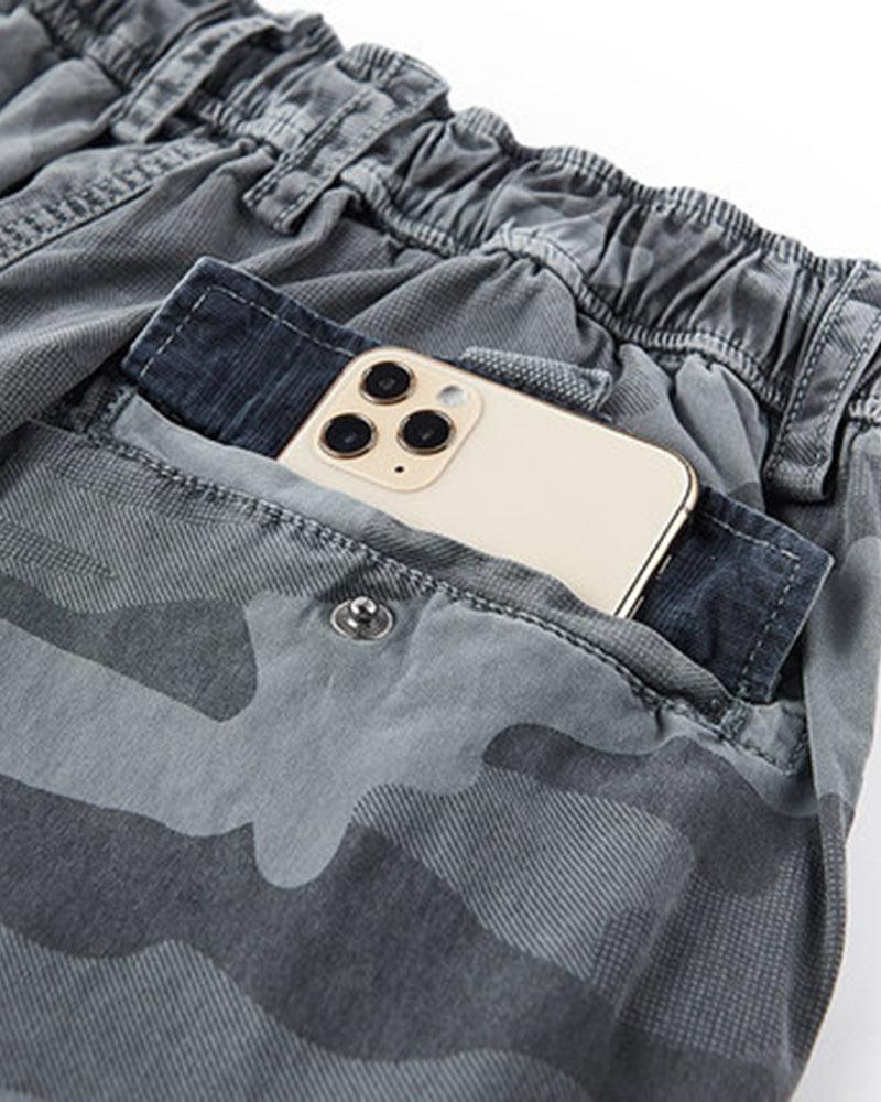 Shorts utilitaires cargo discrets -  plein air - Shorts cargo camouflage pour les aventuriers