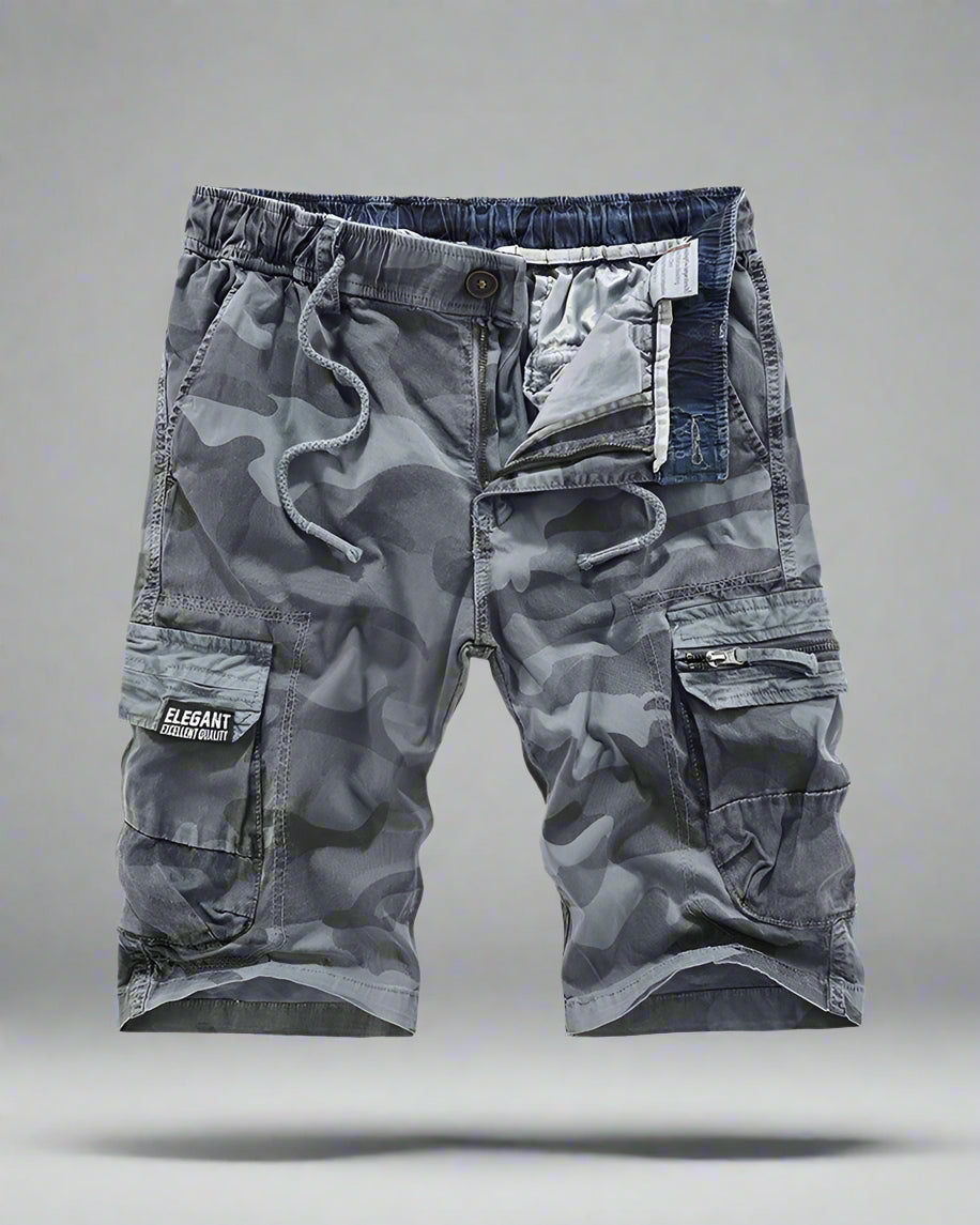 Shorts utilitaires cargo discrets - shorts camouflage aventuriers - Shorts cargo camouflage pour les aventuriers