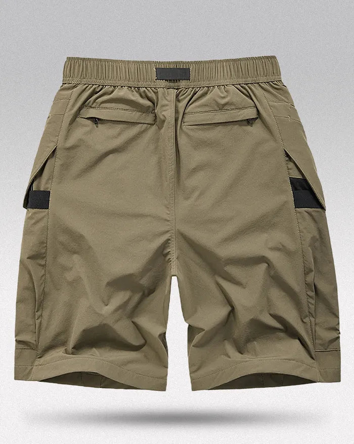 Shorts utilitaires essentiels de l'explorateur -  mode de vie actif - Shorts cargo noirs pour un confort et un style urbain