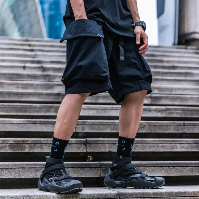 Shorts Utilitaires Tech Polyvalents -  techwear - Shorts Utilitaires Tech : Confort et Style Urbain
