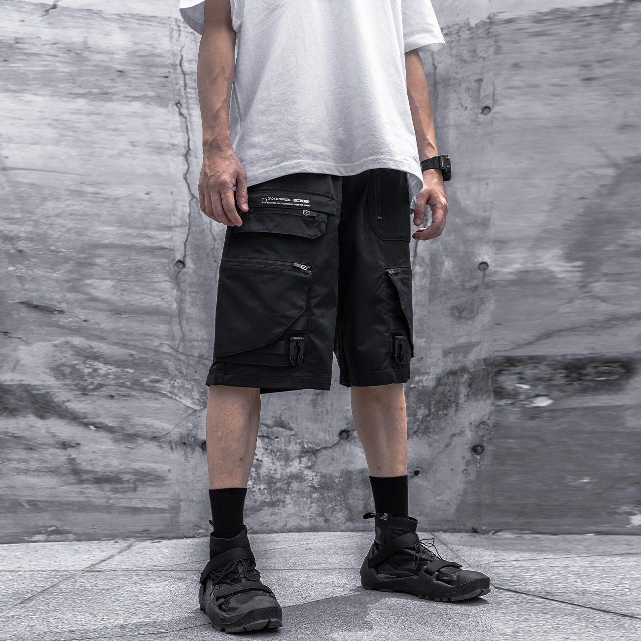 Shorts Utilitaires Techwear Urbains -  durable - Shorts Techwear Urbains Polyvalents et Ergonomiques