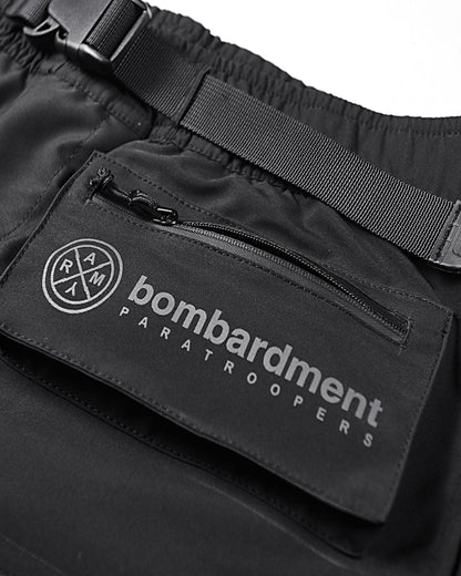 Shorts Utilitaires Urbains Polyvalents -  confort actif - Shorts Utilitaires Urbains en Noir pour Actifs
