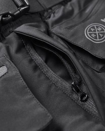 Shorts Utilitaires Urbains Polyvalents -  mode active urbaine - Shorts Utilitaires Urbains en Noir pour Actifs