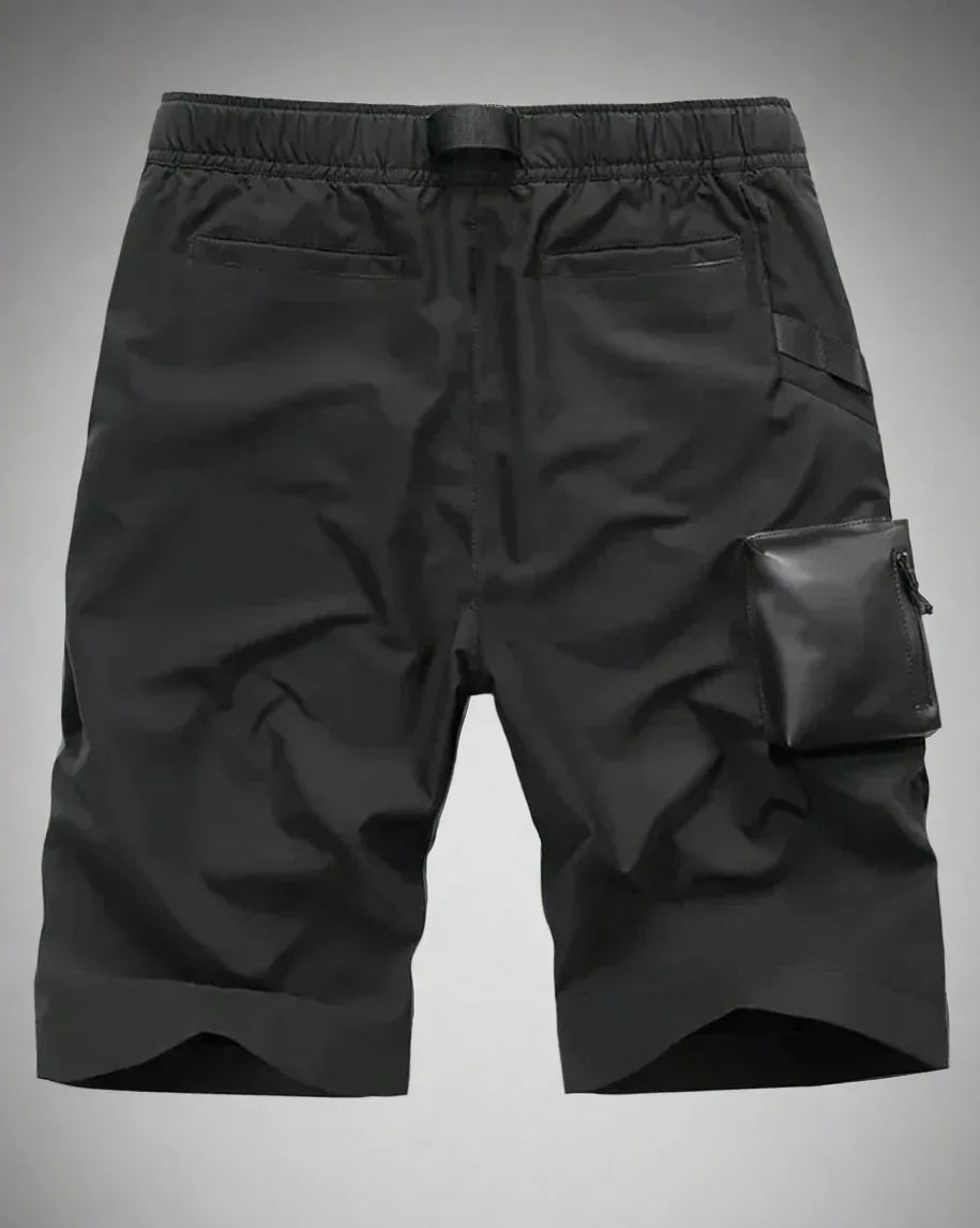 Shorts Utilitaires Urbains Polyvalents - shorts techwear - Shorts Utilitaires Urbains en Noir pour Actifs