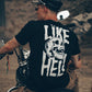 T-shirt Graphique Crâne Rebelle