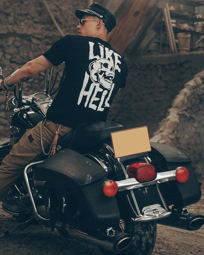 T-shirt Graphique Crâne Rebelle