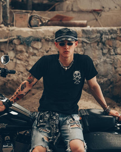 T-shirt Rock Crâne Rebelle