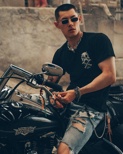 T-shirt Rock Crâne Rebelle