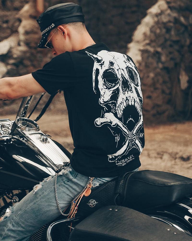 T-shirt Rock Crâne Rebelle