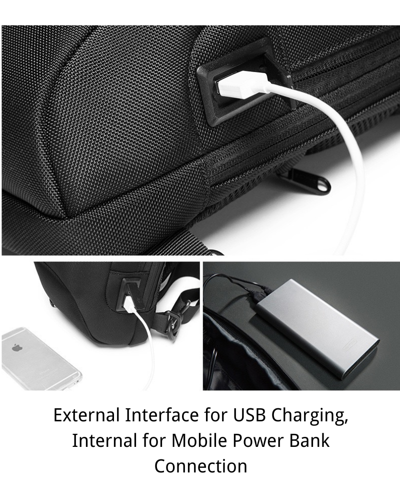 Sling Tech Multifonctionnel Ultime -  port usb - Sac à dos multifonctionnel avec port USB pratique