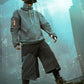 Hoodie Col Roulé en Suède Futuriste
