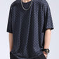 Haut d'été à motif damier élégant