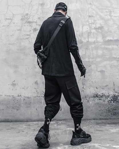 Sweat à Capuche Col Montant Douillet -  pulls techwear - Sweat à Capuche Col Montant pour un Confort Douillet