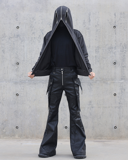 Sweat à Capuche Masqué Chic de Ville -  vêtement streetwear - Sweat à Capuche Masqué Chic pour un Style Urbain