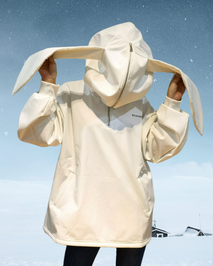 Sweat à Capuche Oreilles de Lapin Confortables - sweat imperméable - Sweat à Capuche Oreilles de Lapin pour Hiver Confortable