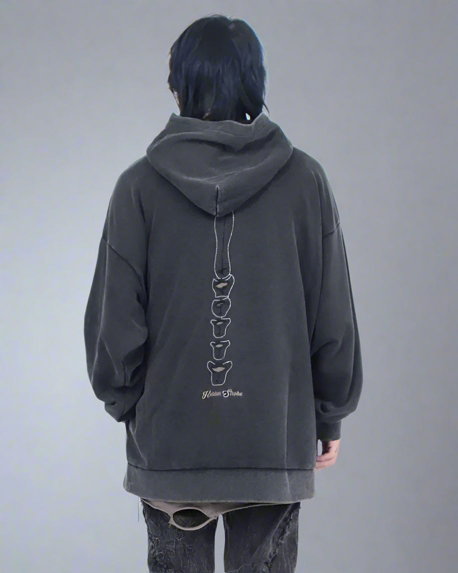 Sweat à Capuche Squelette Découpé Cool -  confort et durabilité - Sweat à Capuche Squelette Découpé au Style Unique