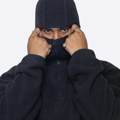Sweat à Capuche -  streetwear - Sweat à capuche sherpa unisexe pour un style Y2K