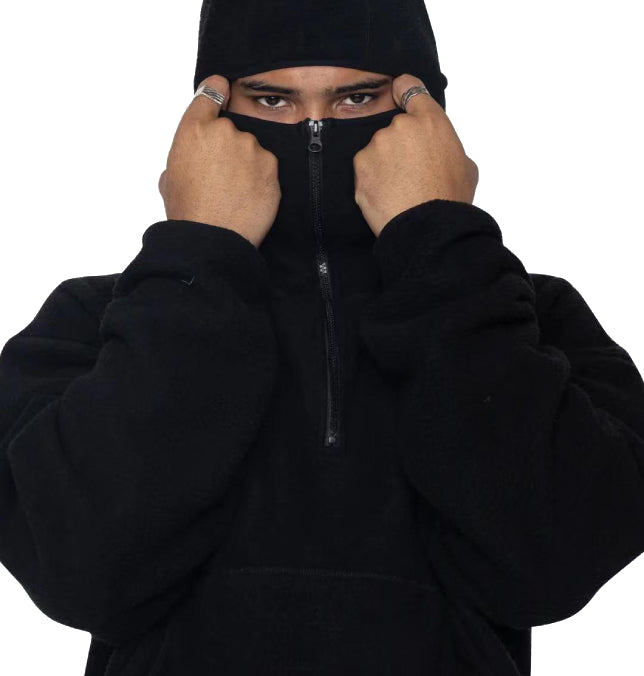 Sweat à Capuche - sweat - Sweat à capuche sherpa unisexe pour un style Y2K