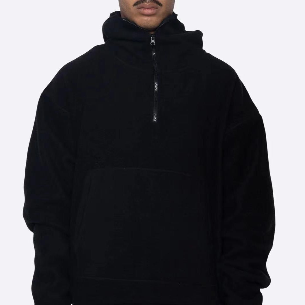 Sweat à Capuche -  vêtements streetwear - Sweat à capuche sherpa unisexe pour un style Y2K