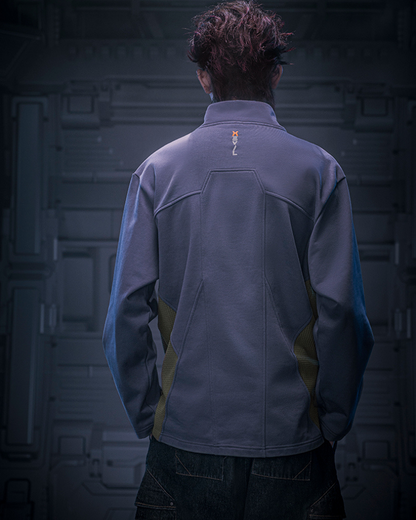 Sweat à Col Roulé Futuriste -  mode cyberpunk - Sweat à Col Roulé Cyberpunk au Style Futuriste