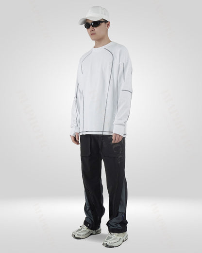 Sweat-shirt classique en coton blanc -  coton - Sweat-shirt classique en coton blanc pour homme