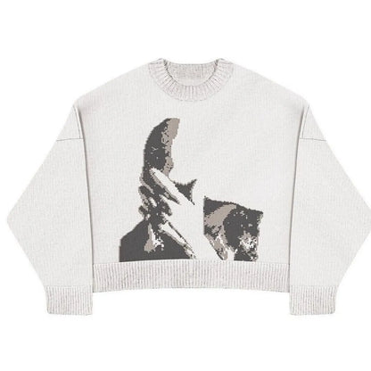 Sweat-shirt Streetwear Tricoté - sweat-shirt - Sweat-shirt Tricoté Streetwear pour un look Y2K élégant