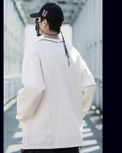 Sweat-shirt urbain unisexe tendance -  pull col rond - Sweat-shirt urbain unisexe confortable et tendance
