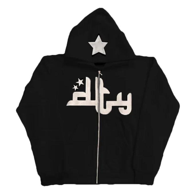 Sweatshirt avec Écriture Arabe - mode années 2000 - Sweatshirt avec Écriture Arabe pour un Style Unique