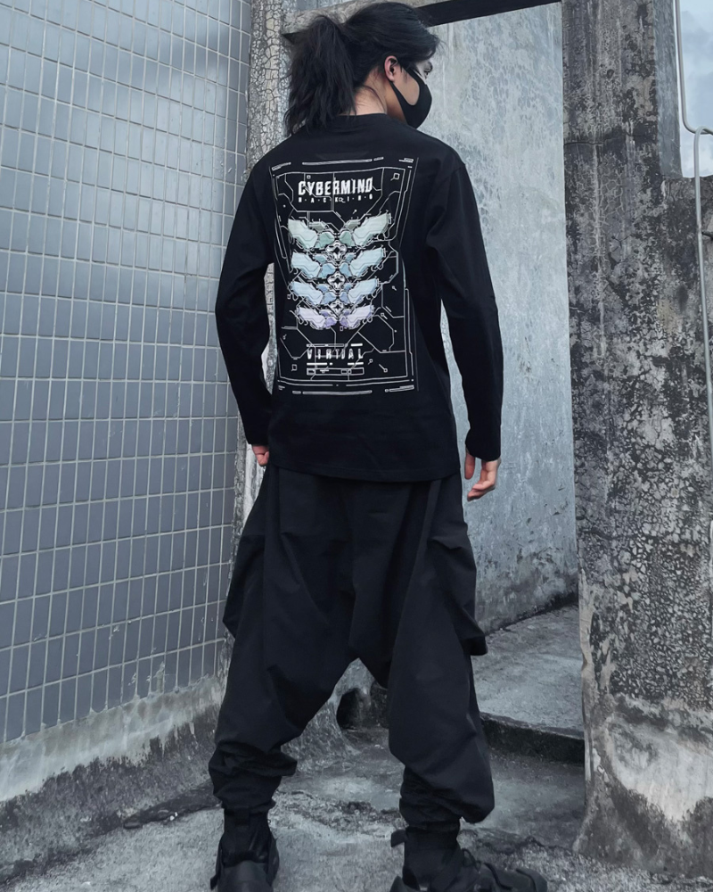 Sweatshirt Crewneck Inspiré de la Galaxie -  noir - Sweatshirt Crewneck Inspiré de la Galaxie en Noir