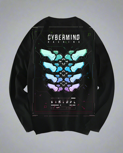 Sweatshirt Crewneck Inspiré de la Galaxie -  pulls et vestes techwear - Sweatshirt Crewneck Inspiré de la Galaxie en Noir