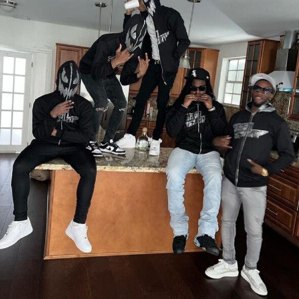 Sweatshirt Strass -  confort et respirabilité - Sweatshirt Strass à Capuche pour un Style Unique