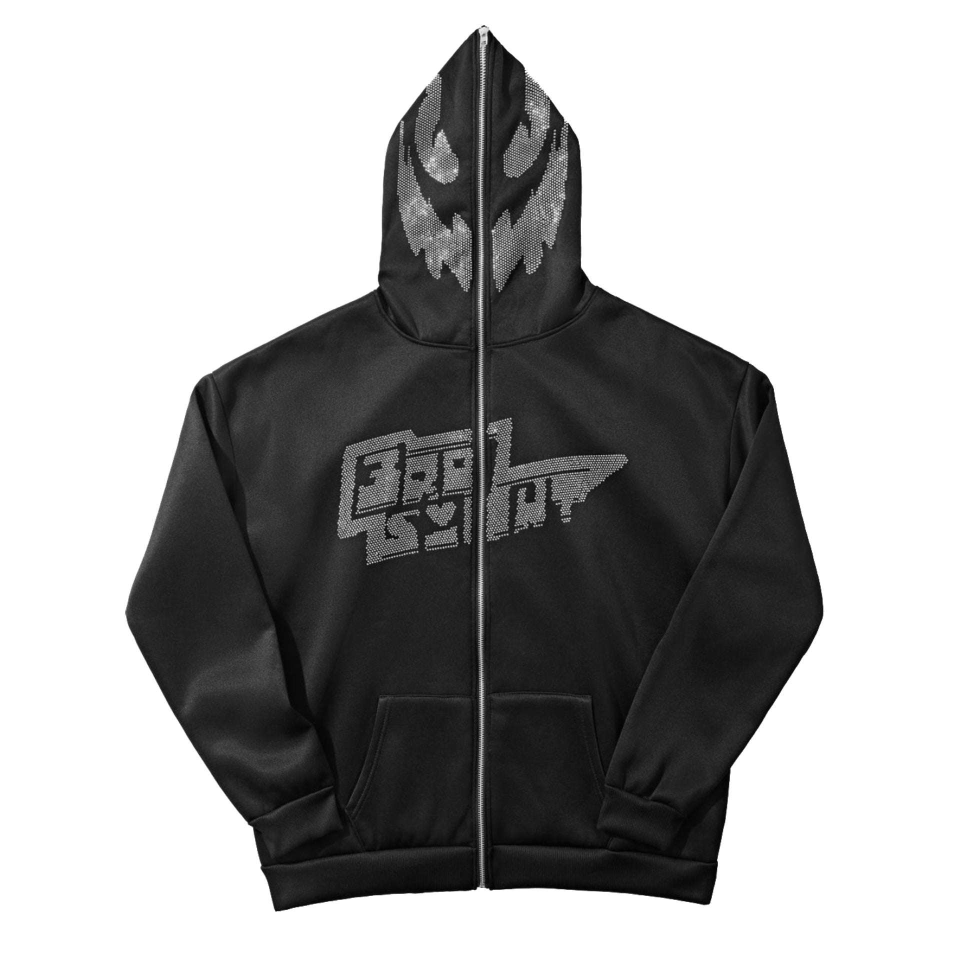 Sweatshirt Strass - mode rétro - Sweatshirt Strass à Capuche pour un Style Unique